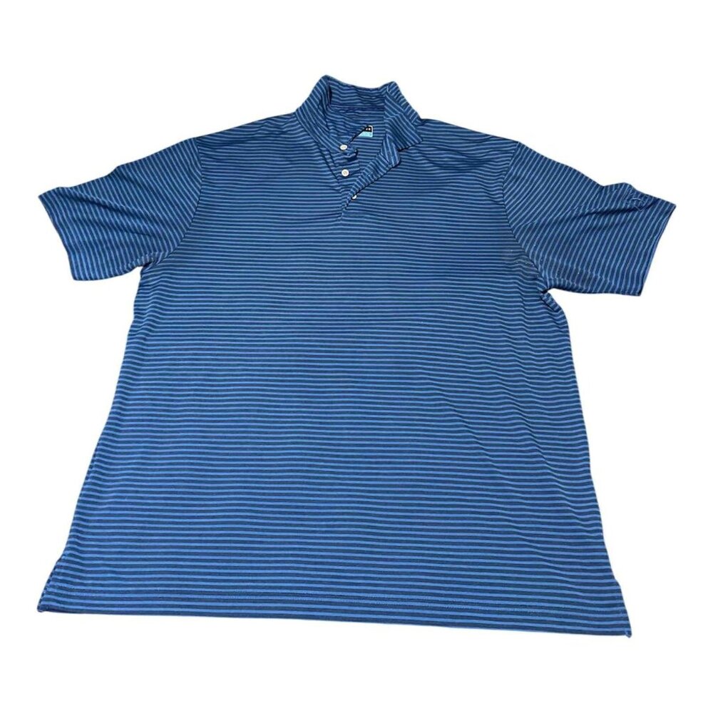 PGA Tour Polo Shirt Mens XL‎ Striped Golf Performance Lightweight Short Sleeve